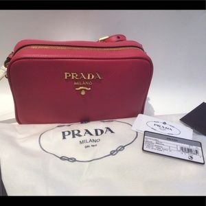 prada milano pink bag